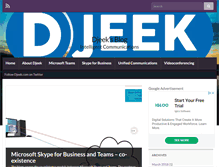 Tablet Screenshot of djeek.com